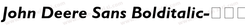 John Deere Sans Bolditalic字体转换